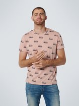 No Excess Mannen Ronde Hals T-Shirt Perzik XL