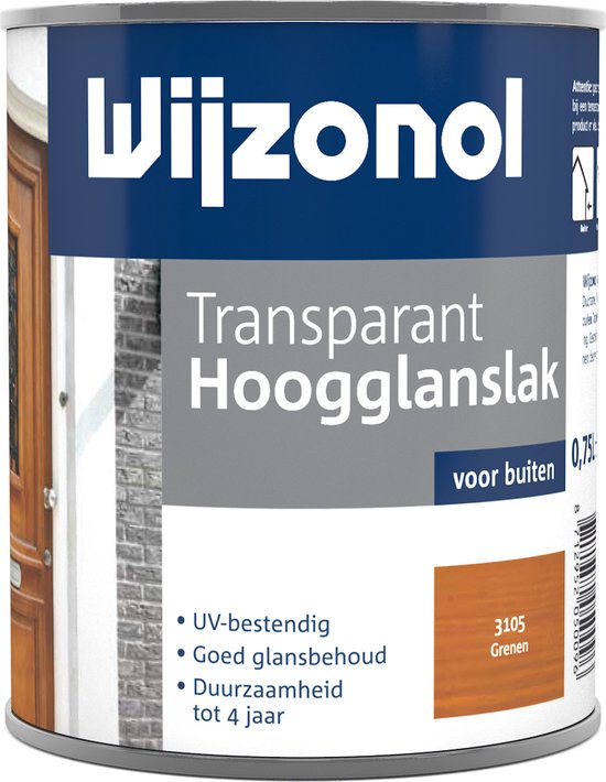 Wijzonol Transparant Hoogglanslak - 0,75l - 3105 - Grenen