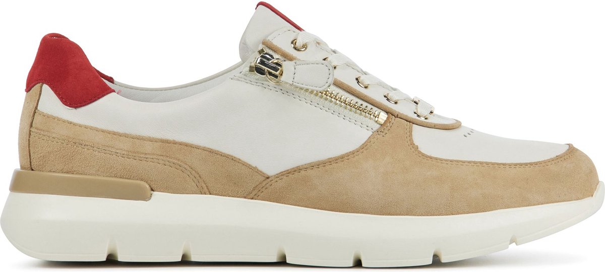 Hassia Sneakers Dames - Lage sneakers / Damesschoenen - Leer - 301311 - Wit  combi | bol.com