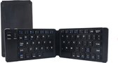 Case2go - Universeel Opvouwbaar Bluetooth Toetsenbord - QWERTY Keyboard voor IOS, Android en Windows - Oplaadbaar - Zwart
