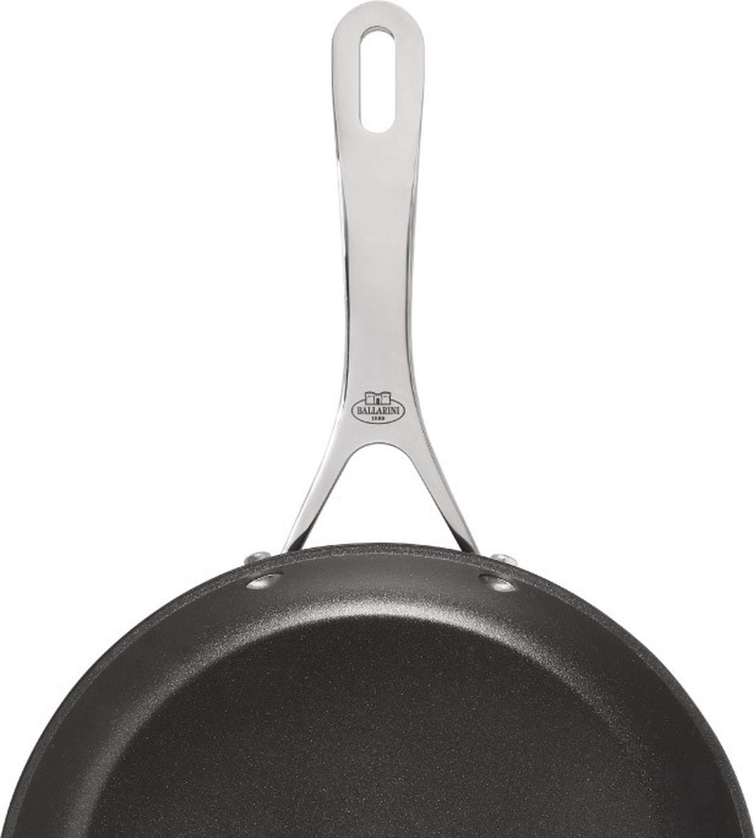  BALLARINI Palermo Frying Pan, 32 cm, Stainless Steel, Grey:  Home & Kitchen