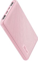 Trust Powerbank 10.000 mAh - Zwart - Quick Charge - LED Indicator - Powerbank iPhone - Powerbank Samsung - Mobiele oplader Roze 23897