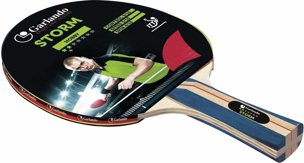 Garlando Storm - 2 star - ITTF approved - Tafeltennisbatje - Pingpong batje