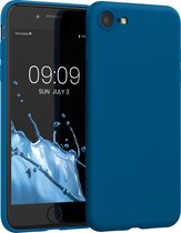 kwmobile telefoonhoesje geschikt voor Apple iPhone SE (2022) / iPhone SE (2020) / iPhone 8 / iPhone 7 - Hoesje voor smartphone - Back cover in rifblauw