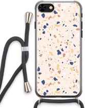 Case Company® - iPhone 8 hoesje met Koord - Terrazzo N°23 - Telefoonhoesje met Zwart Koord - Extra Bescherming aan alle Kanten en Over de Schermrand