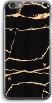 Case Company® - iPhone 6 / 6S hoesje - Gouden marmer - Soft Cover Telefoonhoesje - Bescherming aan alle Kanten en Schermrand
