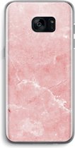 Case Company® - Samsung Galaxy S7 Edge hoesje - Roze marmer - Soft Cover Telefoonhoesje - Bescherming aan alle Kanten en Schermrand