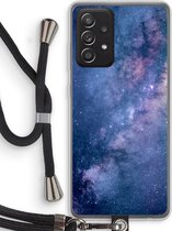 Case Company® - Samsung Galaxy A52s 5G hoesje met Koord - Nebula - Telefoonhoesje met Zwart Koord - Bescherming aan alle Kanten en Over de Schermrand