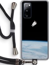 Case Company® - Samsung Galaxy S20 FE / S20 FE 5G hoesje met Koord - Alone in Space - Telefoonhoesje met Zwart Koord - Bescherming aan alle Kanten en Over de Schermrand