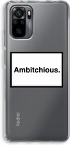 Case Company® - Xiaomi Redmi Note 10 Pro hoesje - Ambitchious - Soft Cover Telefoonhoesje - Bescherming aan alle Kanten en Schermrand