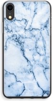 Case Company® - iPhone XR hoesje - Blauw marmer - Soft Cover Telefoonhoesje - Bescherming aan alle Kanten en Schermrand