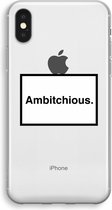 Case Company® - iPhone XS hoesje - Ambitchious - Soft Cover Telefoonhoesje - Bescherming aan alle Kanten en Schermrand