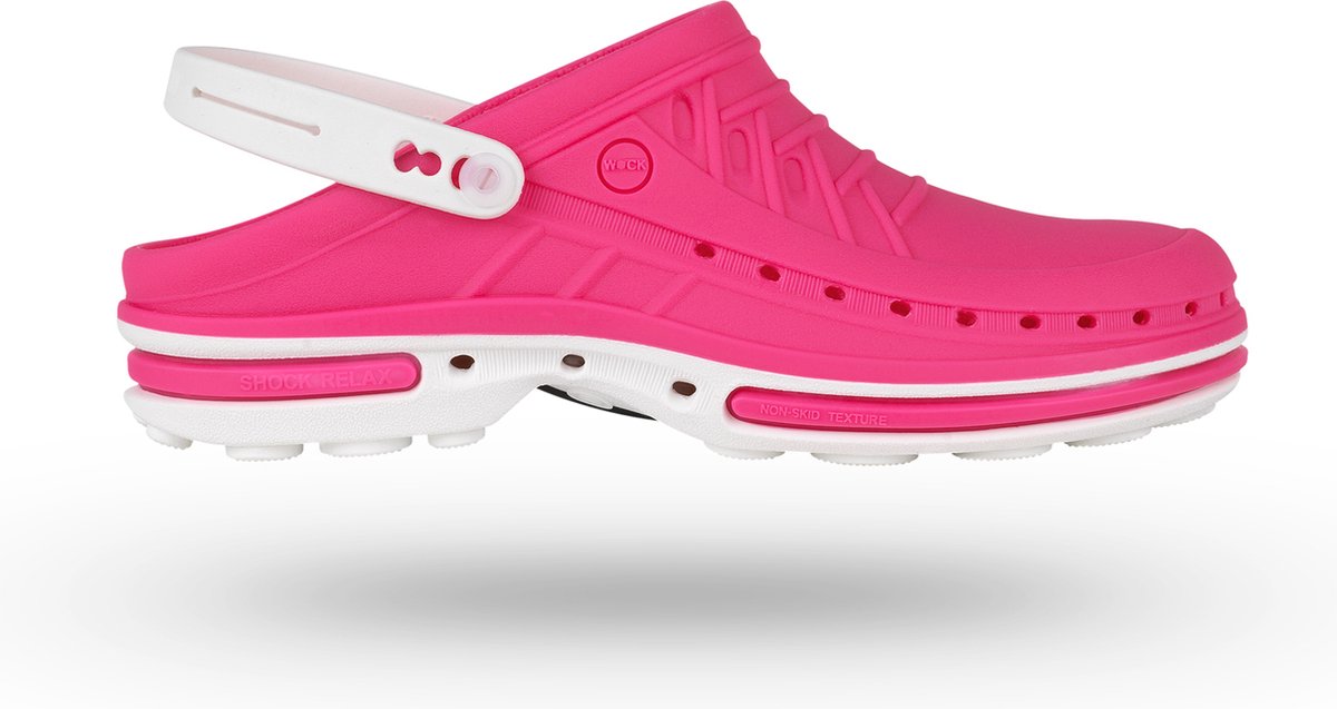 WOCK Zorgklompen Clog 2564 Roze/Wit - Maat 37/38