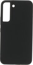 Mobiparts Siliconen Cover Case Samsung Galaxy S22 Zwart hoesje