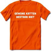 Gevonden Katten - Katten T-Shirt Kleding Cadeau | Dames - Heren - Unisex | Kat / Dieren shirt | Grappig Verjaardag kado | Tshirt Met Print | - Oranje - XL