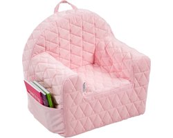 Product: Albero Mio Velvet Roze Kinderfauteuil, van het merk Albero Mio