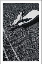 Walljar - Swimming Pool II - Zwart wit poster