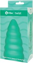 B-Vibe Twist Texture Plug Green - Butt Plugs & Anal Dildos green