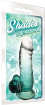 Shades - Small Jelly, Gradient, Emerald - Silicone Dildos emerald and clear