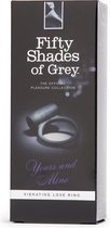 Yours and Mine Vibrating Love Ring - Black - Cock Rings black