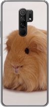 Geschikt voor Xiaomi Redmi 9 hoesje - Sheltie cavia - Siliconen Telefoonhoesje