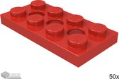 LEGO 3709b Rood 50 stuks