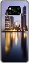 Geschikt voor Xiaomi Poco X3 NFC hoesje - Rotterdam - Water - Wolkenkrabber - Siliconen Telefoonhoesje