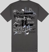 JORCUSTOM Artist Slim Fit T-Shirt - Grey - Volwassenen - Maat XS