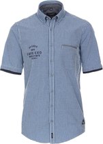 Overhemd Korte Mouw Geruit Heren Blauw Casa Moda - XL