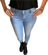 Dames stretch jeans push up licht blauw  Ana&Lucy maat 42