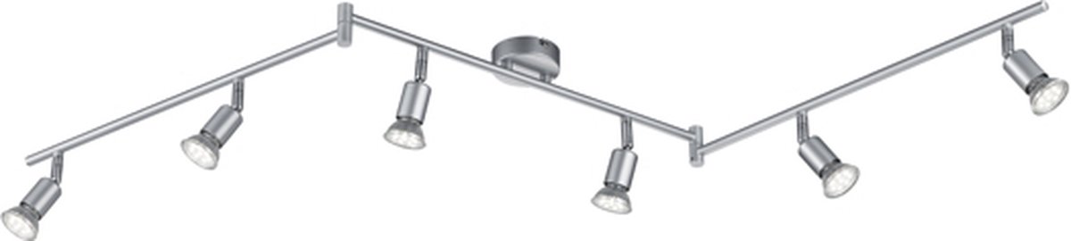Reality Paris - Plafondlamp Modern - Grijs - H:135cm - GU10 - Voor Binnen - Metaal - Plafondlampen - Slaapkamer - Kinderkamer - Woonkamer - Plafonnieres