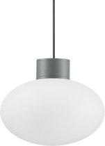 Ideal Lux Clio - Hanglamp Modern - Grijs - H:100.5cm   - E27 - Voor Binnen - Aluminium - Hanglampen -  Woonkamer -  Slaapkamer - Eetkamer