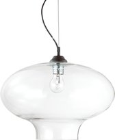 Ideal Lux Bistro' - Hanglamp Modern - Transparant - H:244.5cm   - E27 - Voor Binnen - Metaal - Hanglampen -  Woonkamer -  Slaapkamer - Eetkamer