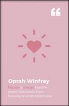 Walljar - Oprah Winfrey - Muurdecoratie - Poster met lijst