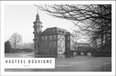 Walljar - Kasteel Bouvigne II - Zwart wit poster