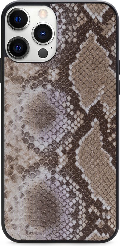 Etui Clutch Case pour iPhone 12 Pro Max - Mobilize - Imprimé serpent Beige - Similicuir