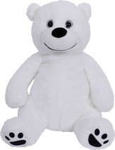 Pluche speelgoed knuffeldier IJsbeer van 35 cm - Dieren knuffels - Cadeau voor kinderen