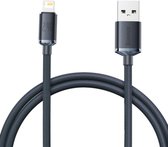 Baseus iPhone oplader kabel geschikt 1.2 meter voor Apple iPhone 6,7,8,X,XS,XR,11,12,13,Mini,Pro Max - iPhone kabel - iPhone oplaadkabel - Lightning USB kabel - iPhone lader (Zwart