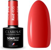 Claresa UV/LED Gellak Rood #406 - 5ml.