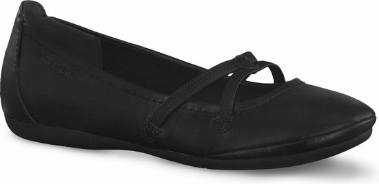 Tamaris Ballerina's met enkelbandjes - black/zwart