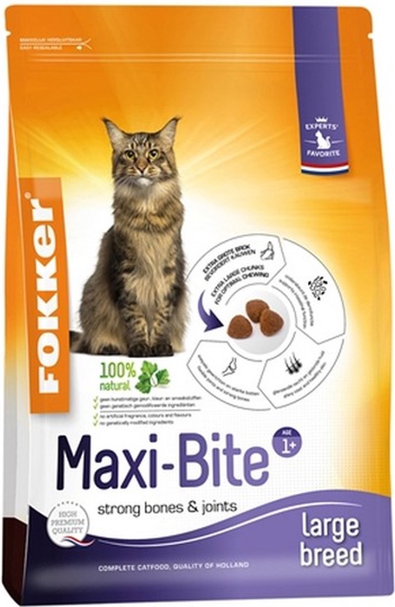 Fokker Cat Maxi-Bite - Kattenvoer - 10 kg