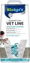 Biokat's Diamond Care Attracting & Calming - 10 l - Kattenbakvulling - Klontvormende - Zonder geur - Aktieve kool - Voor jonge, gestresste of oudere katten