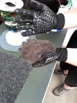 Jumada - Grooming handschoenen - Hond - Kat - Dieren - Zwart - Blauw - 2 stuks