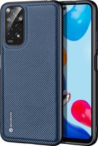 Dux Ducis - Telefoonhoesje geschikt voor de Xiaomi Redmi Note 11  - Fino Series - Back Cover - Blauw