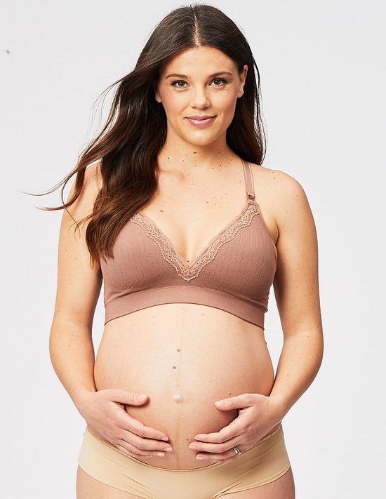 Cake Maternity - Tutti-Frutti Voedings-BH Busty Mocca - maat S - Bruin