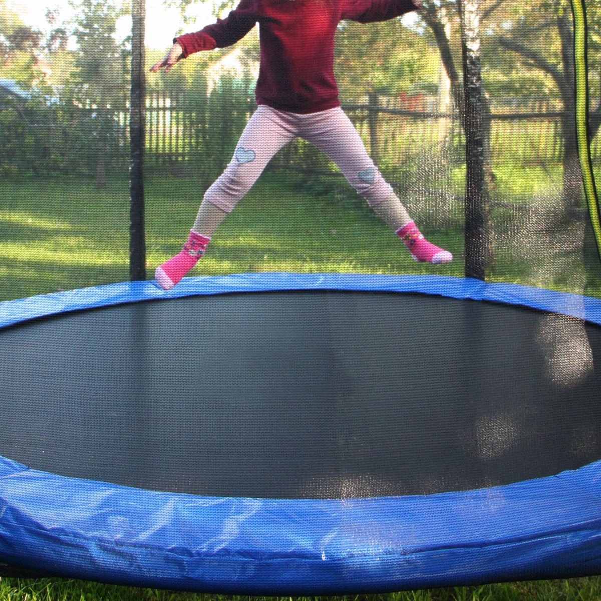 Springos Veiligheidsnet Trampoline | Trampoline Net | Geschikt voor 6 Palen | Ø 305 cm | Zwart – foto 5