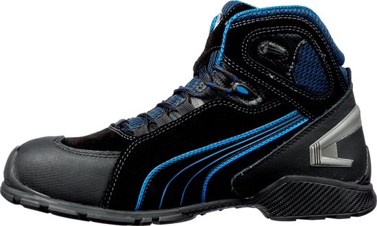 PUMA Rio Black Mid 632250-45 Chaussures montantes de sécurité S3 Pointure (EU): 45 noir, bleu 1 pc(s)