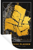 Muurstickers - Sticker Folie - Kaart - Plattegrond - Stadskaart - Nederland - Reeuwijkse Plassen - 20x30 cm - Plakfolie - Muurstickers Kinderkamer - Zelfklevend Behang - Zelfklevend behangpapier - Stickerfolie