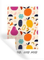 Stickers muraux - Citations - Bonne bouffe, bonne humeur - Nourriture - Proverbes - 30x40 cm - Film adhésif