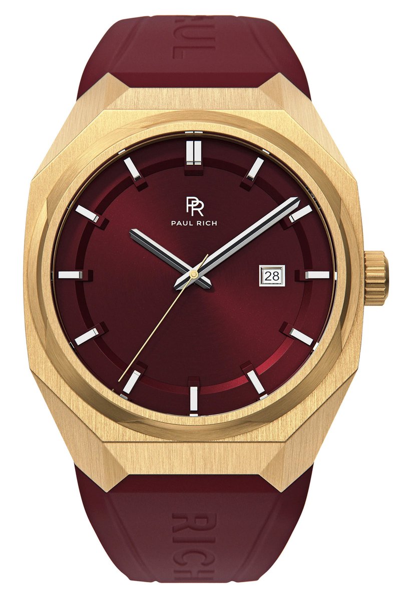Paul Rich Elements Red Howlite Rubber ELE04R horloge